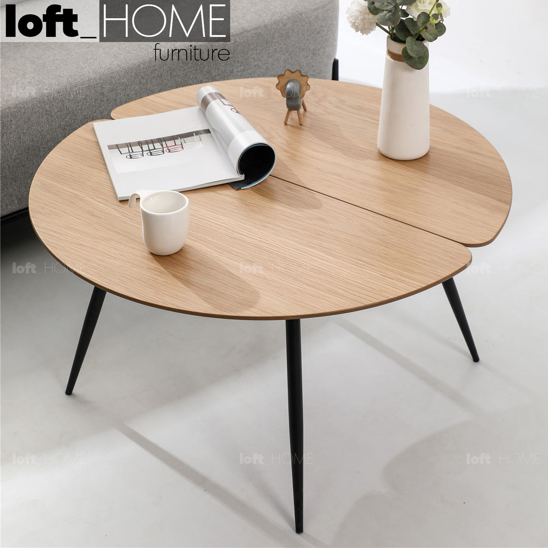 Scandinavian Wood Coffee Table VALBOARD ROUND Color Swatch