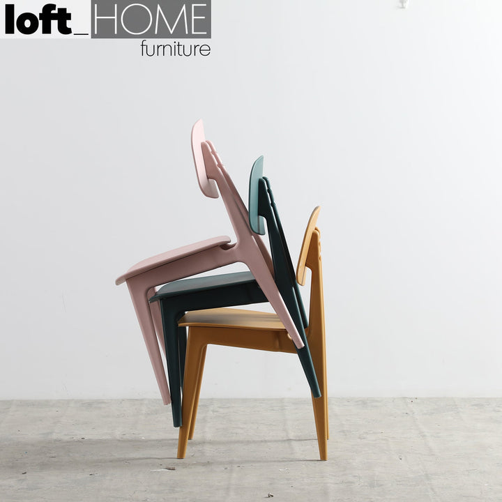 Scandinavian Plastic Dining Chair OLGA Detail 14