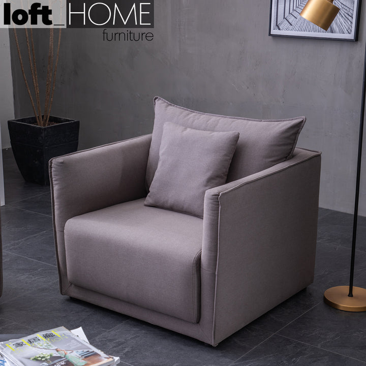 Modern Fabric 1 Seater Sofa ADAM Detail