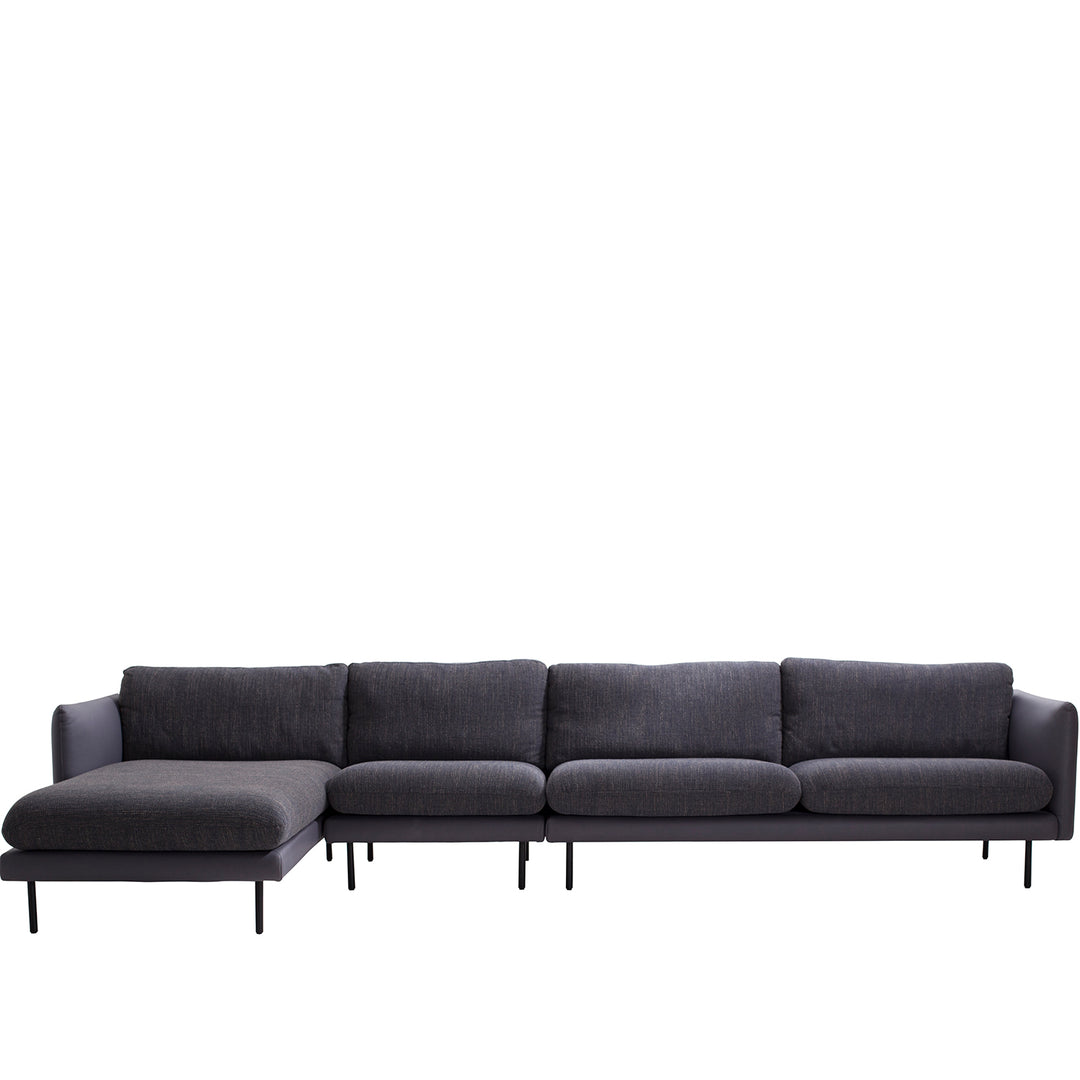 Modern Microfiber Leather L Shape Sofa MIRO 3+1+L Life Style