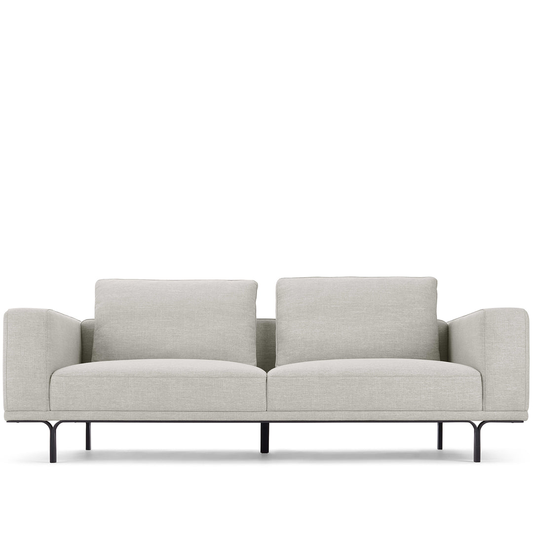 Modern Linen 3 Seater Sofa NOCELLE White Background