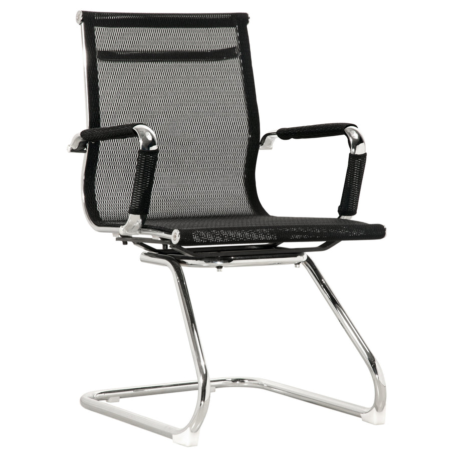 Modern Mesh Meeting Office Chair IVES White Background