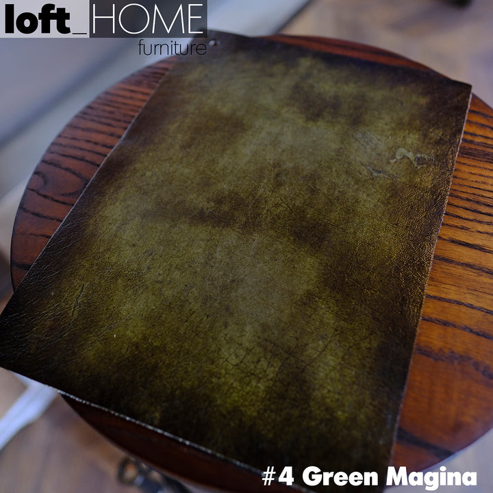 Vintage Genuine Leather Coffee Table LUXURY CROCODILE Still Life