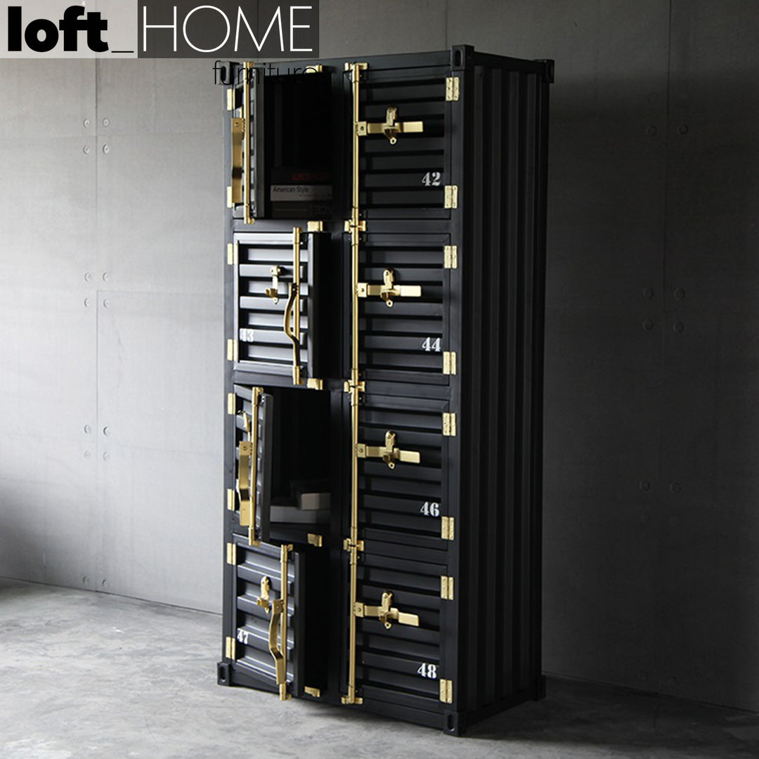 Industrial Metal Storage Cabinet CONTAINER 8 DOORS Detail