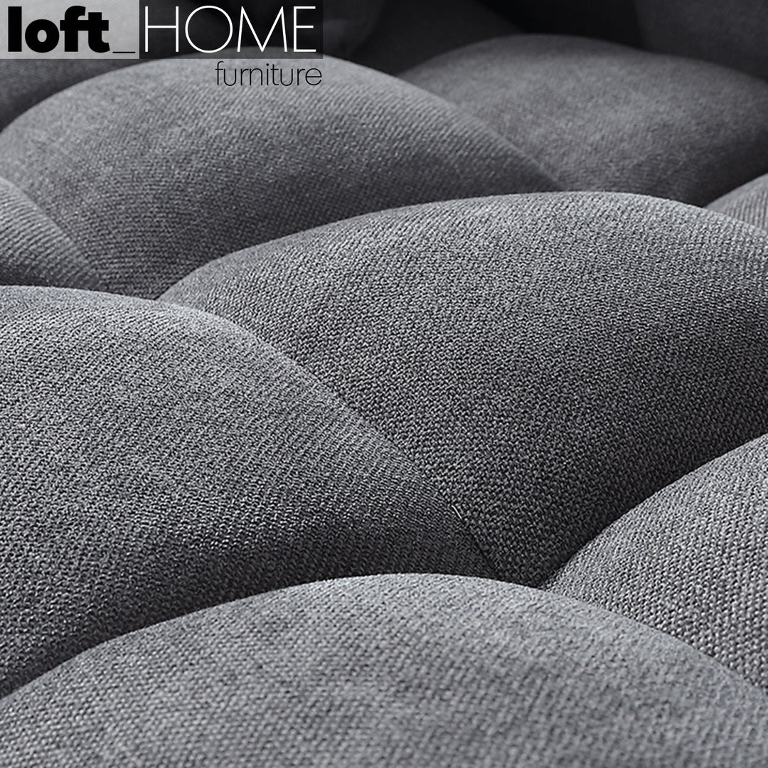 Modern Fabric 1 Seater Sofa HUSK Detail 1
