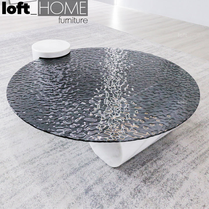 Modern Fused Glass Coffee Table VERRE PARTICULIER MARBLE Life Style