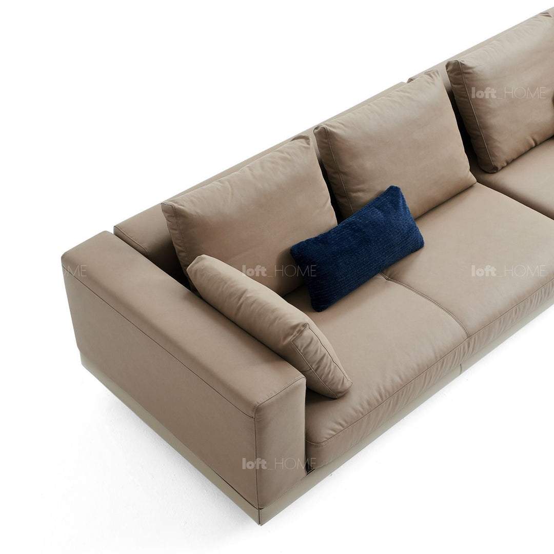 Minimalist Genuine Leather 4 Seater Sofa CONNERY Environmental