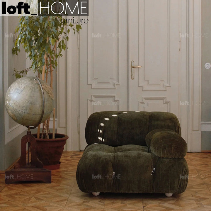 Contemporary Fabric 1 Seater Sofa With Armrest CAMALEONDA Primary Product