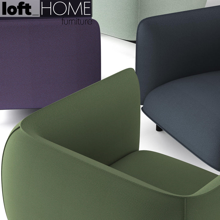 Minimalist Fabric 3 Seater Sofa MELLO Panoramic