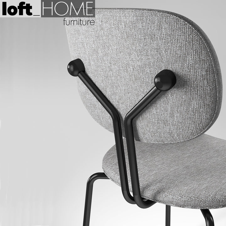 Minimalist Fabric Dining Chair ET Arm Panoramic