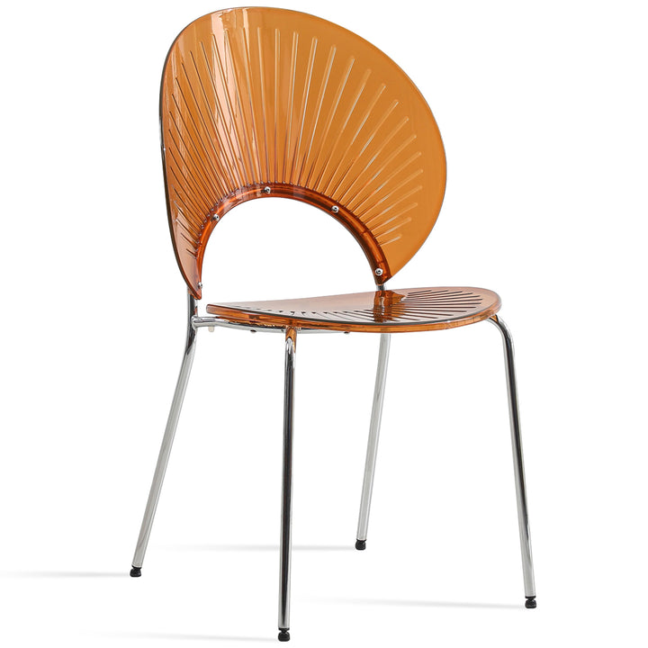 Scandinavian Plastic Dining Chair APOLLO CLEAR Environmental