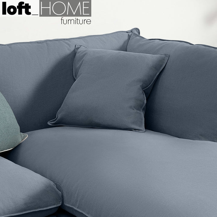 Modern Linen L Shape Sofa MALINI 3+L Detail 5