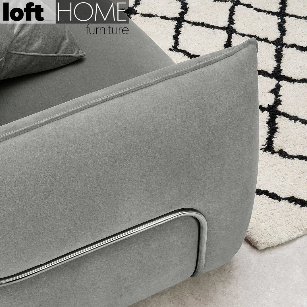 Modern Velvet 3 Seater Sofa DION Detail 6