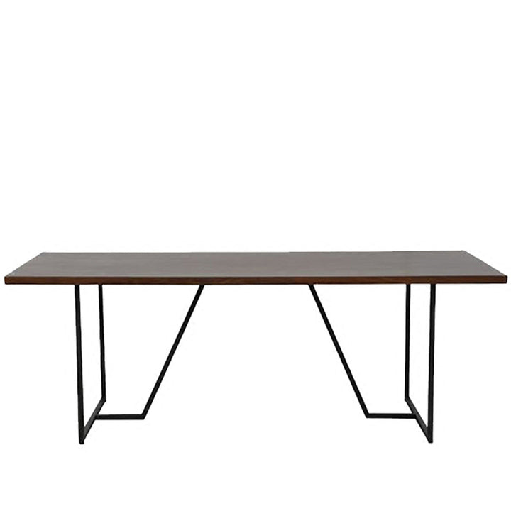 Industrial Pine Wood Dining Table SLIM White Background