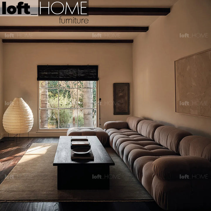 Contemporary Fabric 3 Seater Sofa With Ottoman CAMALEONDA Conceptual