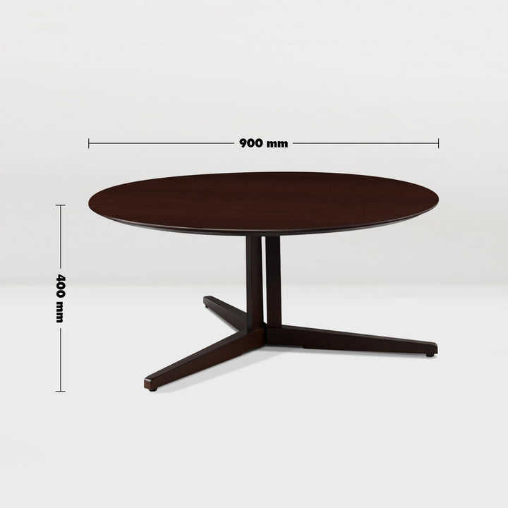 Scandinavian Wood Coffee Table NICK Size Chart