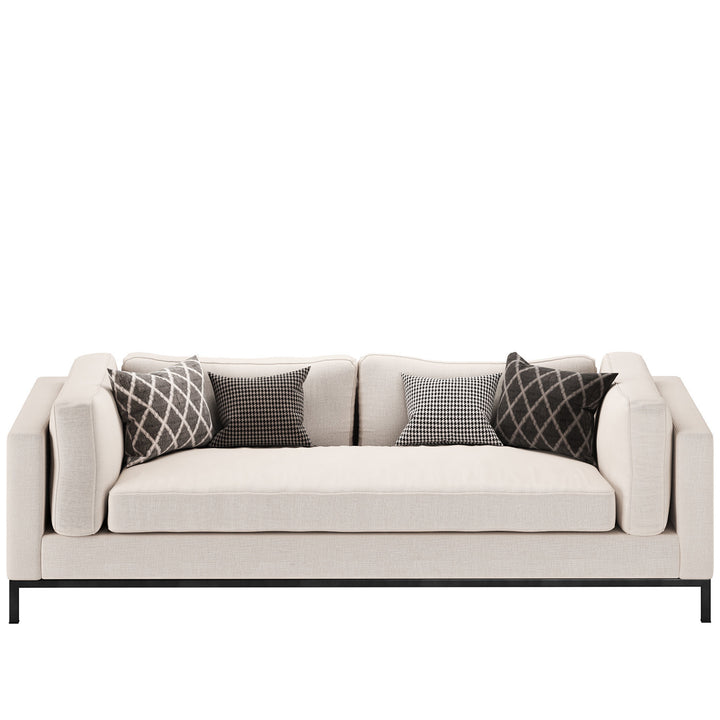 Modern Fabric 2 Seater Sofa DANNY White Background