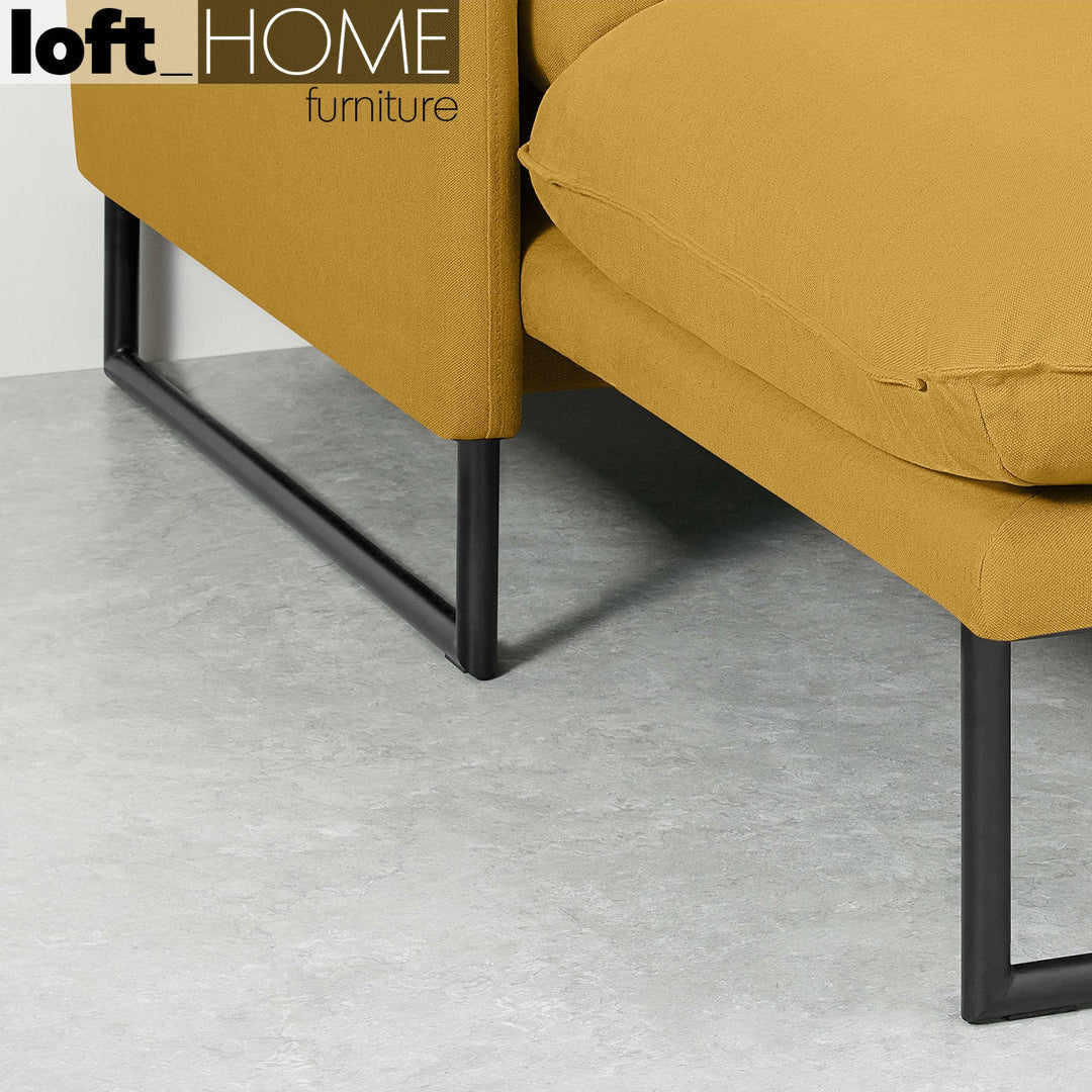 Modern Linen L Shape Sofa MALINI 3+L Detail 22