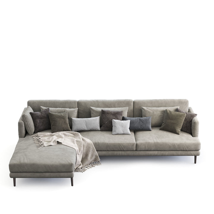 Modern Fabric 2+L Sectional Sofa WILLIAM Panoramic