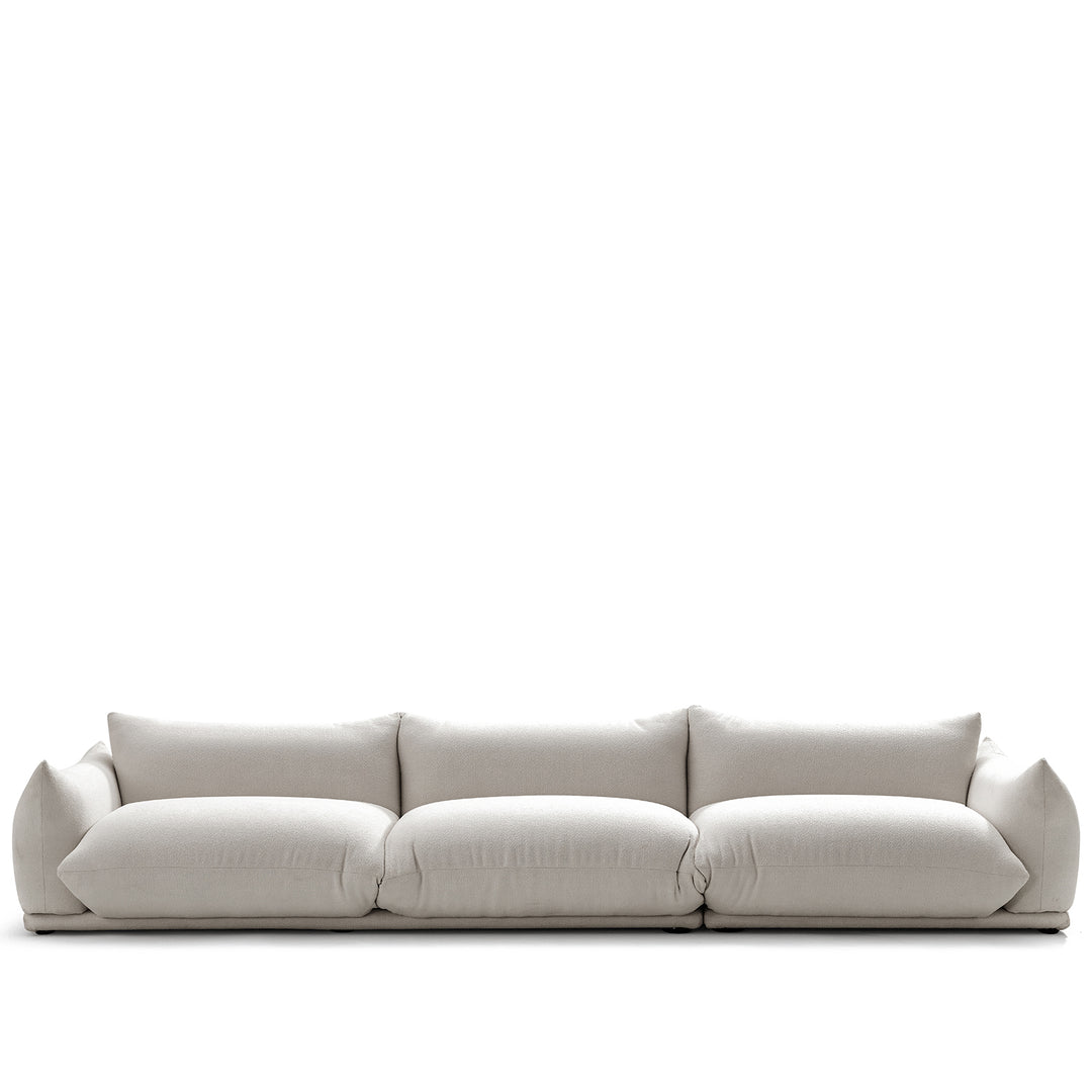 Minimalist Teddy Fabric 4 Seater Sofa MARENCO White Background