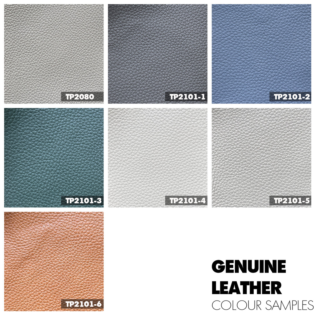 Modern Genuine Leather Bed PERRI Color Swatch