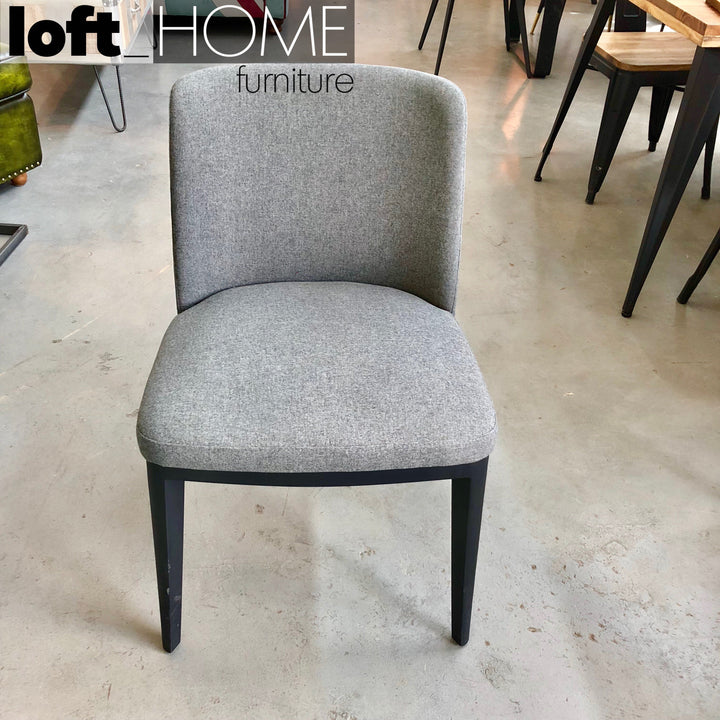 Modern Leather Dining Chair METAL MAN N4 Close-up