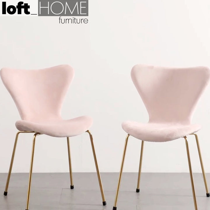 Scandinavian Velvet Dining Chair ANT Conceptual