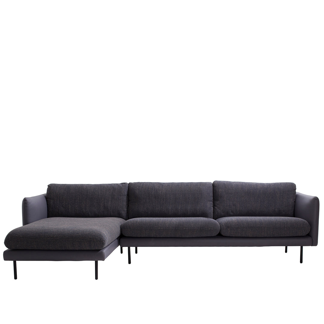 Modern Microfiber Leather L Shape Sofa MIRO 3+L Life Style