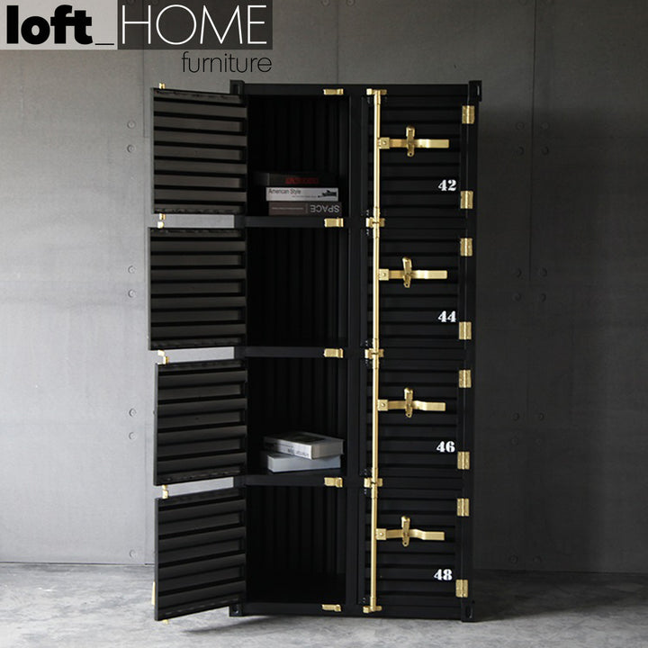 Industrial Metal Storage Cabinet CONTAINER 8 DOORS Close-up