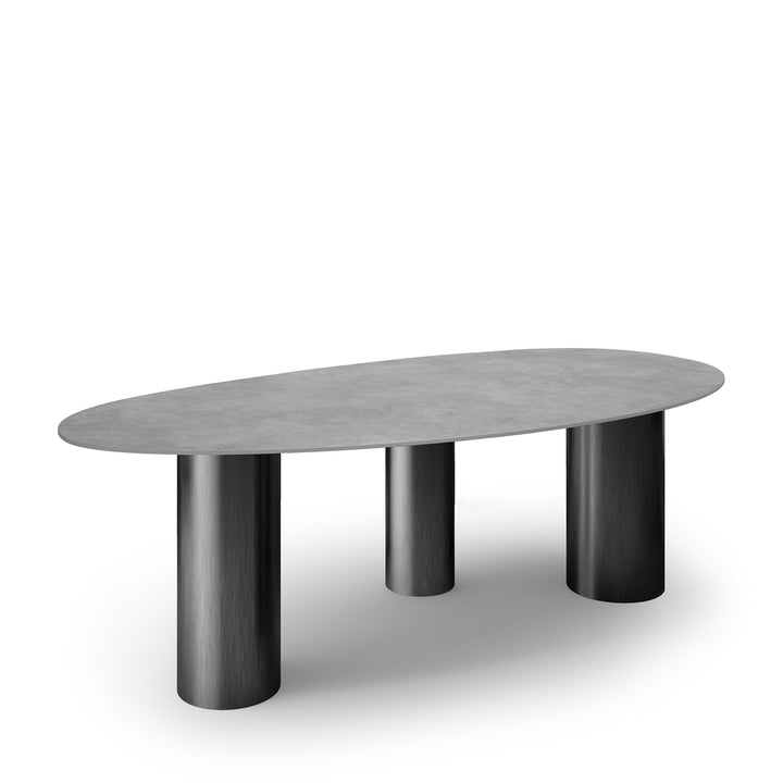 Modern Sintered Stone Dining Table LAGOS DARK GREY Environmental
