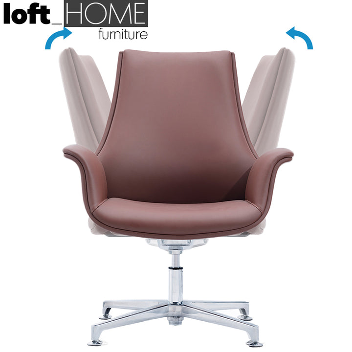 Modern Genuine Leather Office Chair CHRO Still Life