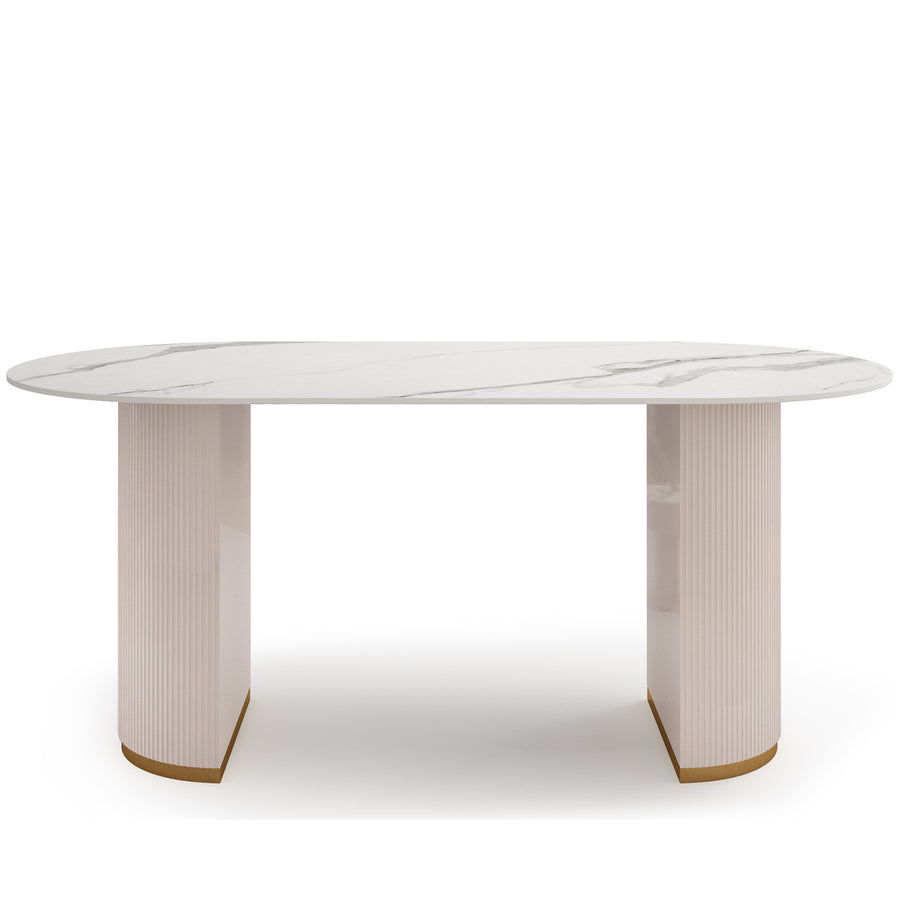 Modern Sintered Stone Dining Table TAMBO White Background