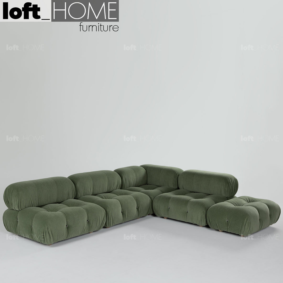 Contemporary Fabric 1 Seater Sofa Corner Connection CAMALEONDA In-context