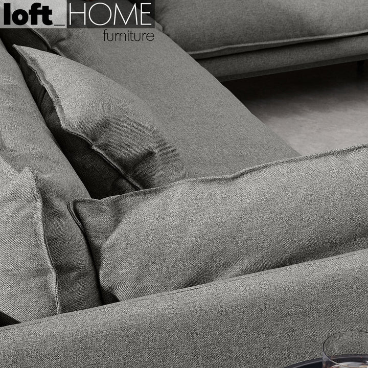 Modern Fabric L Shape Sofa MALINI 3+3+L Detail 5