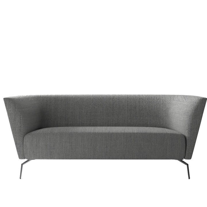 Minimalist Fabric 2 Seater Sofa Low Back KAS White Background
