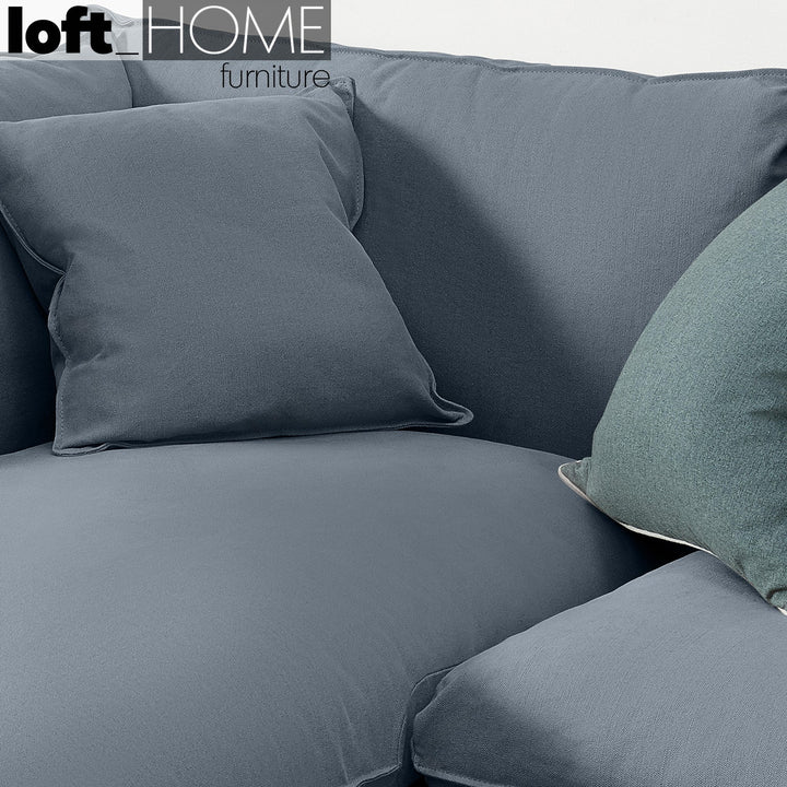 Modern Linen L Shape Sofa MALINI 3+L Detail 11