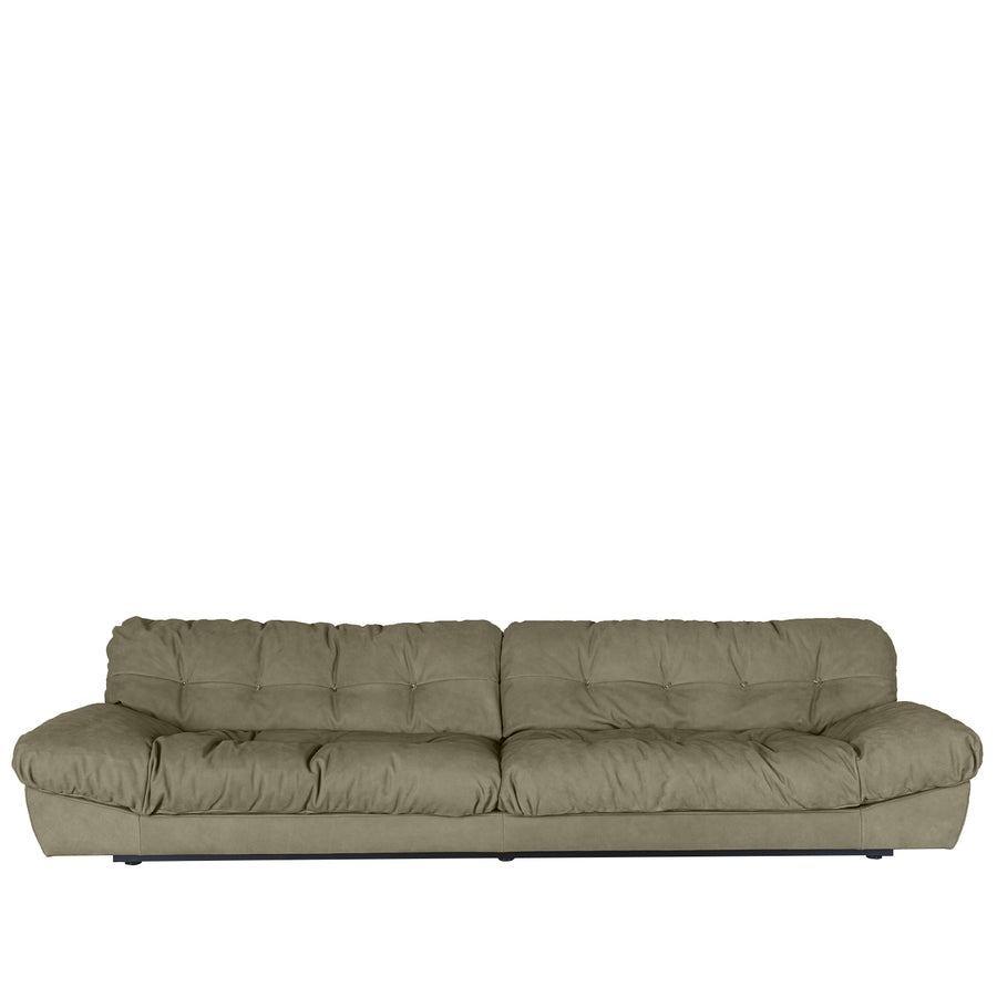 Minimalist Suede Fabric Sofa 4 Seater MILANO White Background
