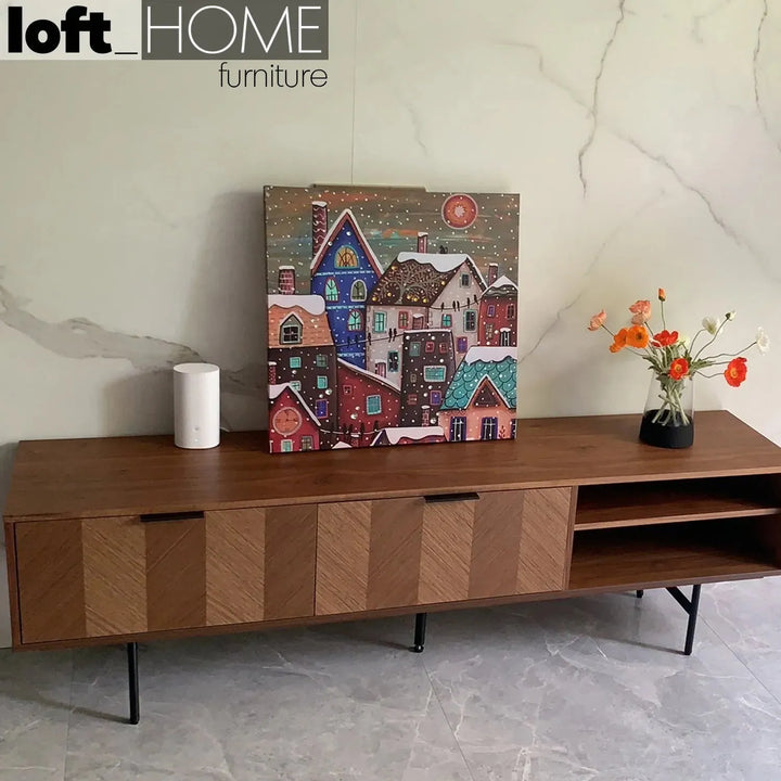 Tv console liam low material variants.