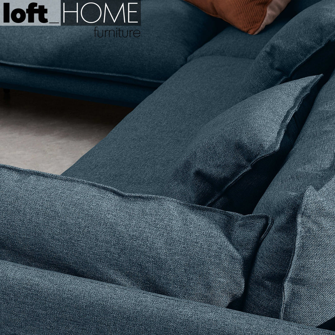 Modern Fabric L Shape Sofa MALINI 3+3+L Situational