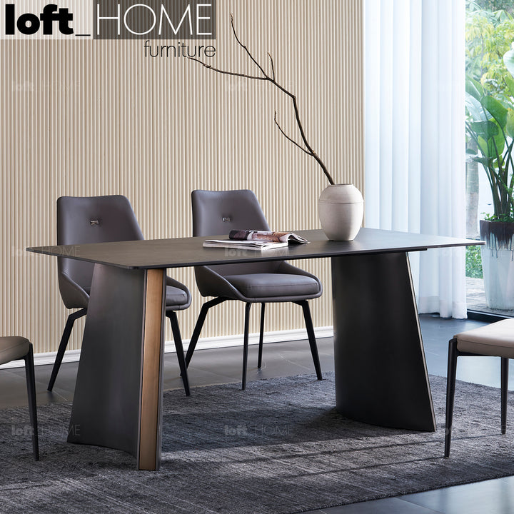 Modern Sintered Stone Dining Table SAWYER Primary Product