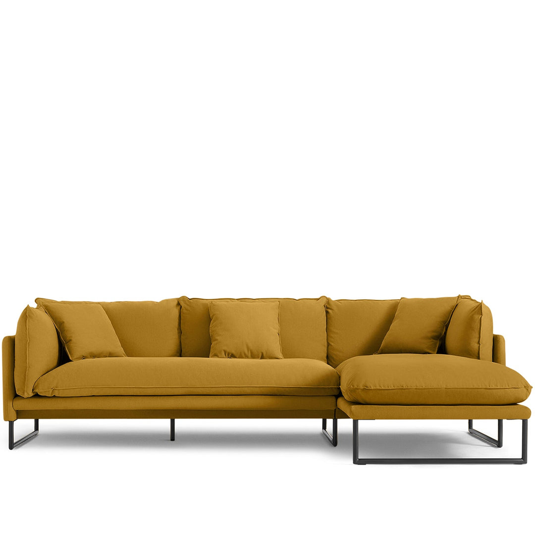 Modern Linen L Shape Sofa MALINI 3+L Detail 12
