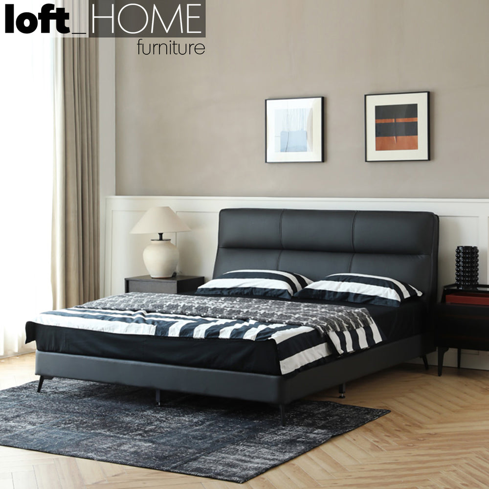 Modern Genuine Leather Bed OLSO Primary Product