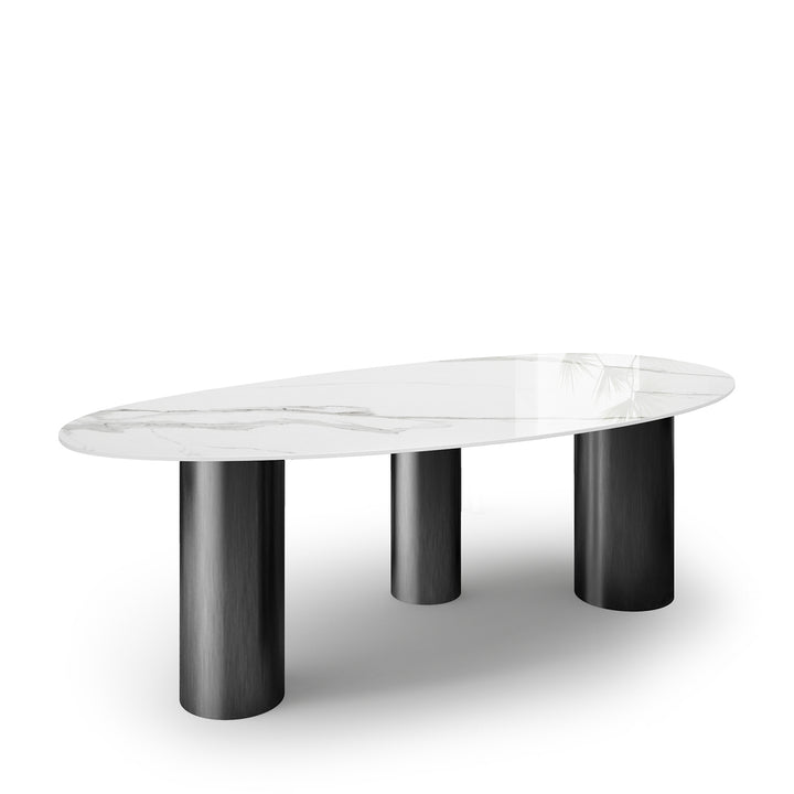 Modern Sintered Stone Dining Table LAGOS DARK GREY Conceptual