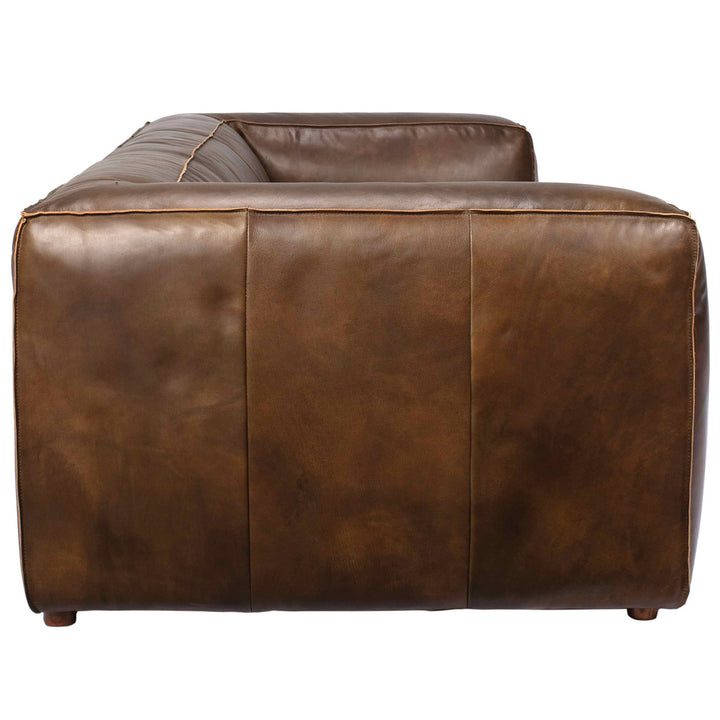 Vintage Genuine Leather 4 Seater Sofa ANTIQUE MASTER Detail 1