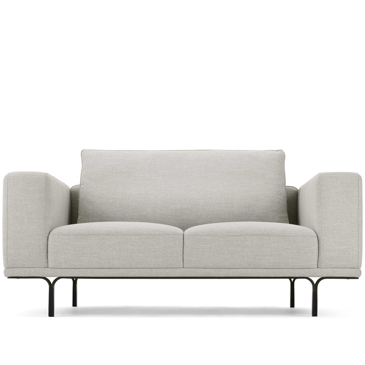 Modern Linen 2 Seater Sofa NOCELLE White Background
